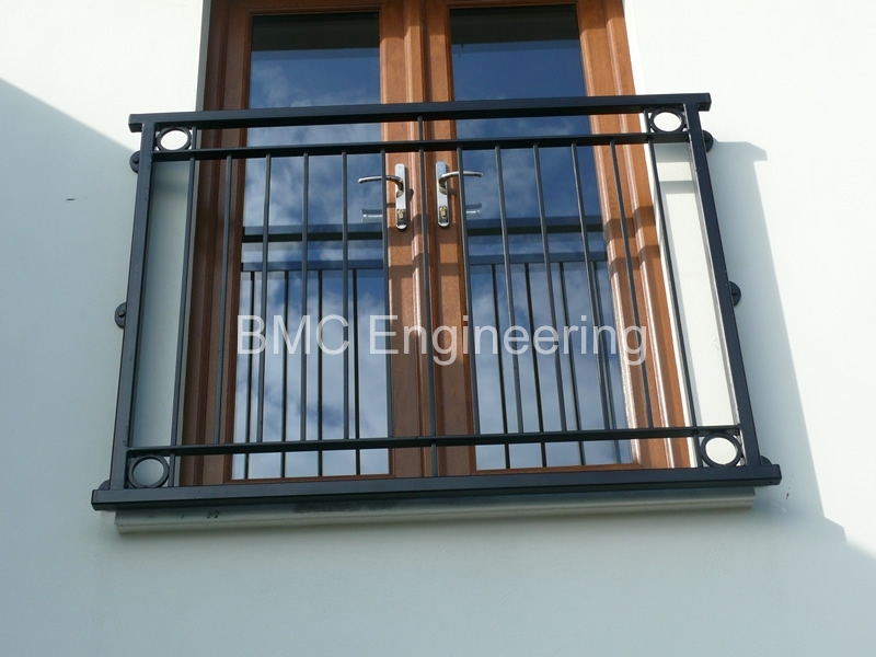 Gemini said Contemporary Wrought Iron Juliet Balcony with Circular Accents