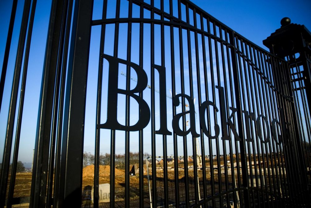 Bespoke Black Rock Branded Gates