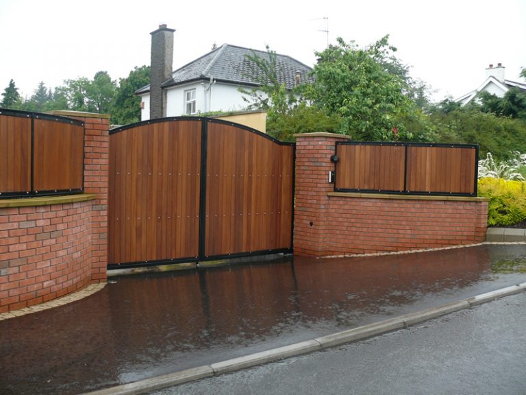 Integrated Timber Infill Gates and Wall Railings