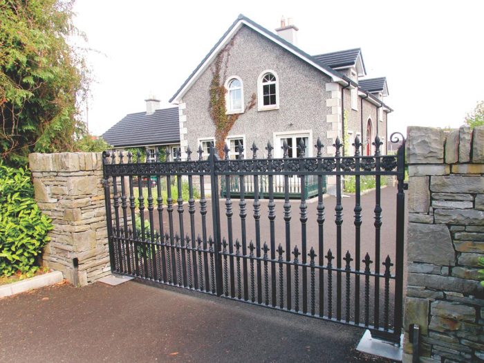 Classic Wrought-Iron Style Swing Gates