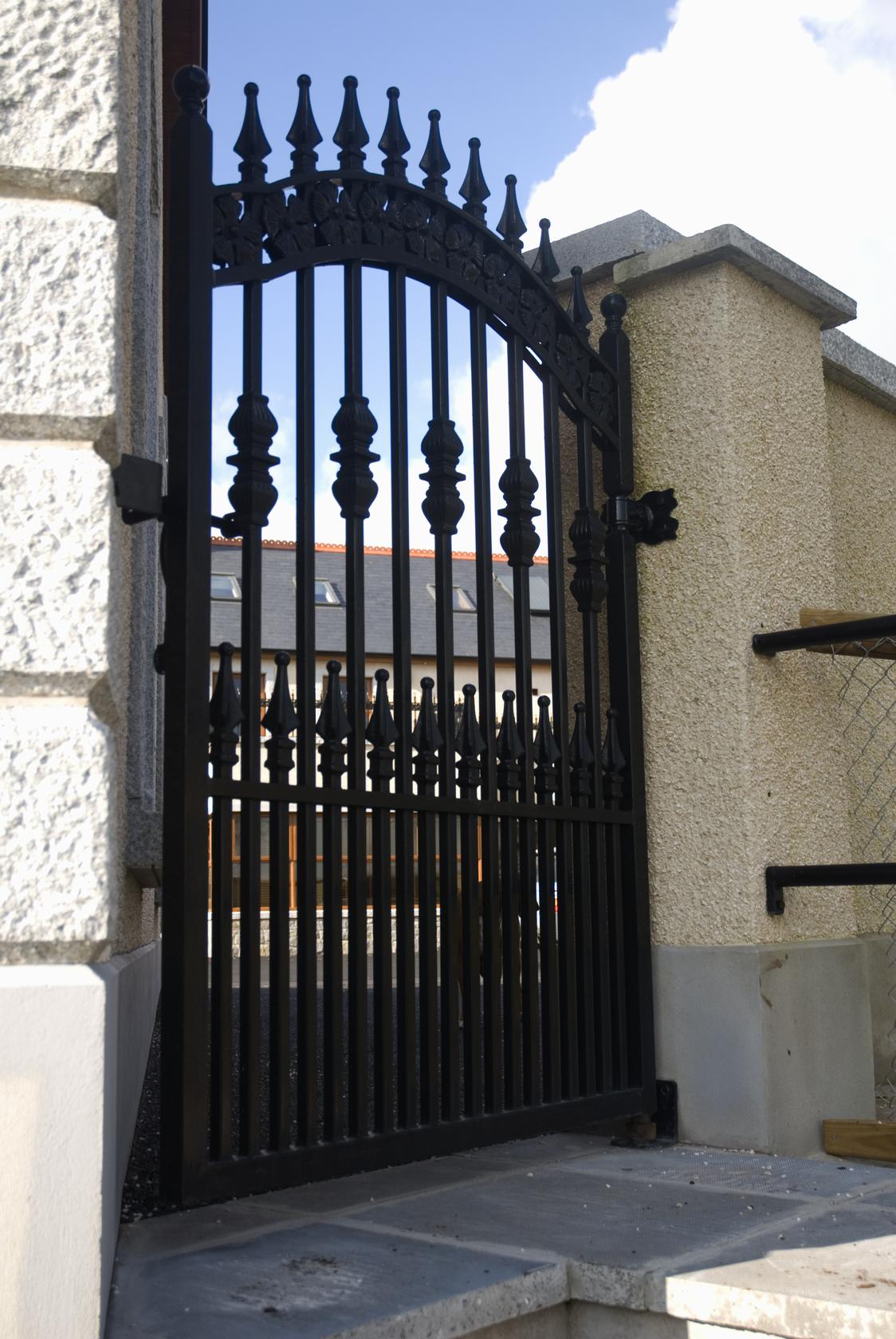 Victorian-Style Ornate Pedestrian Side Gate