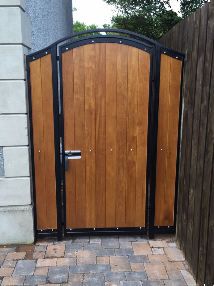 Premium Timber & Steel Arched Privacy Gate