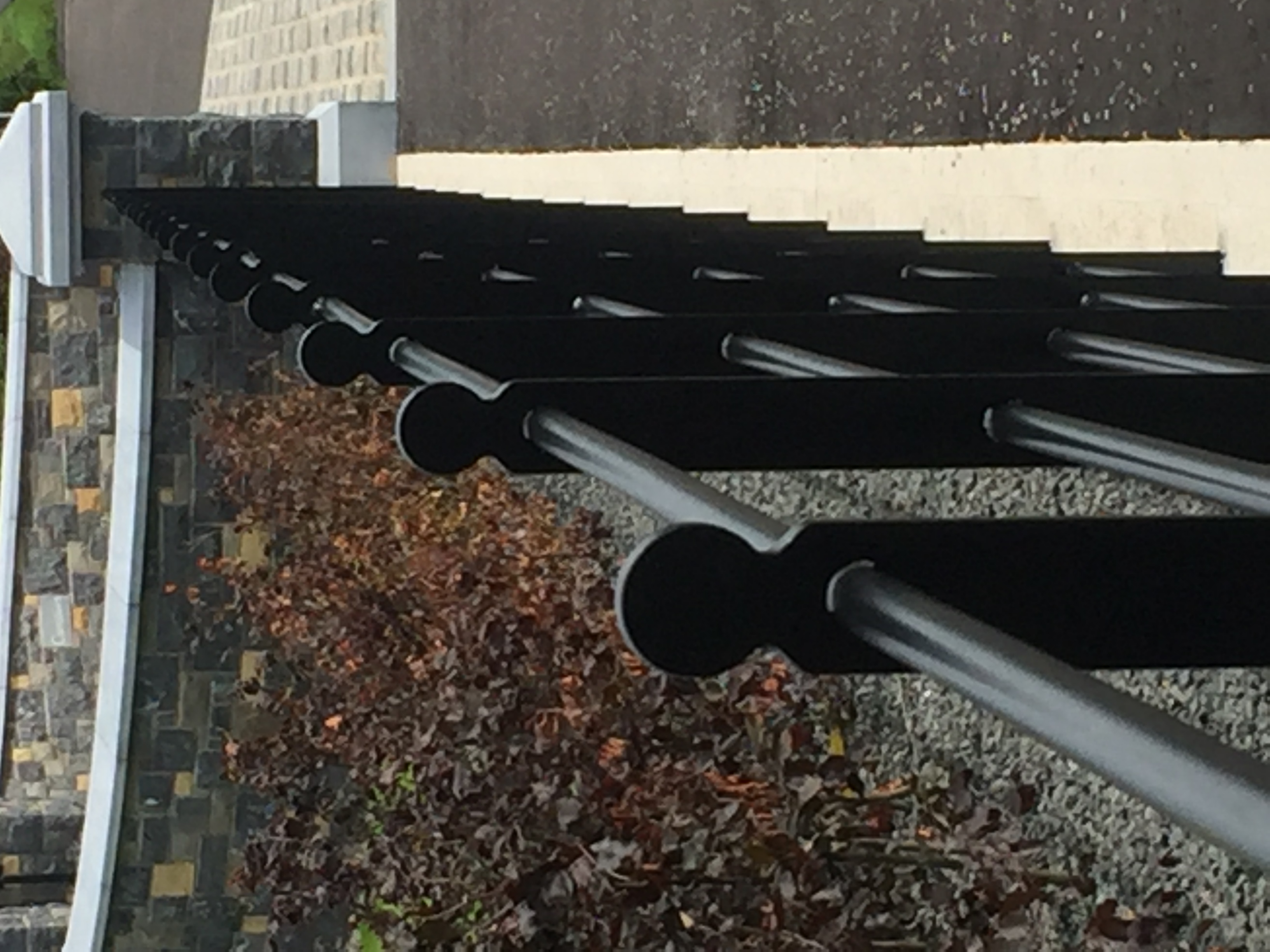 Contemporary Steel Estate Railings with Ball-Top Posts