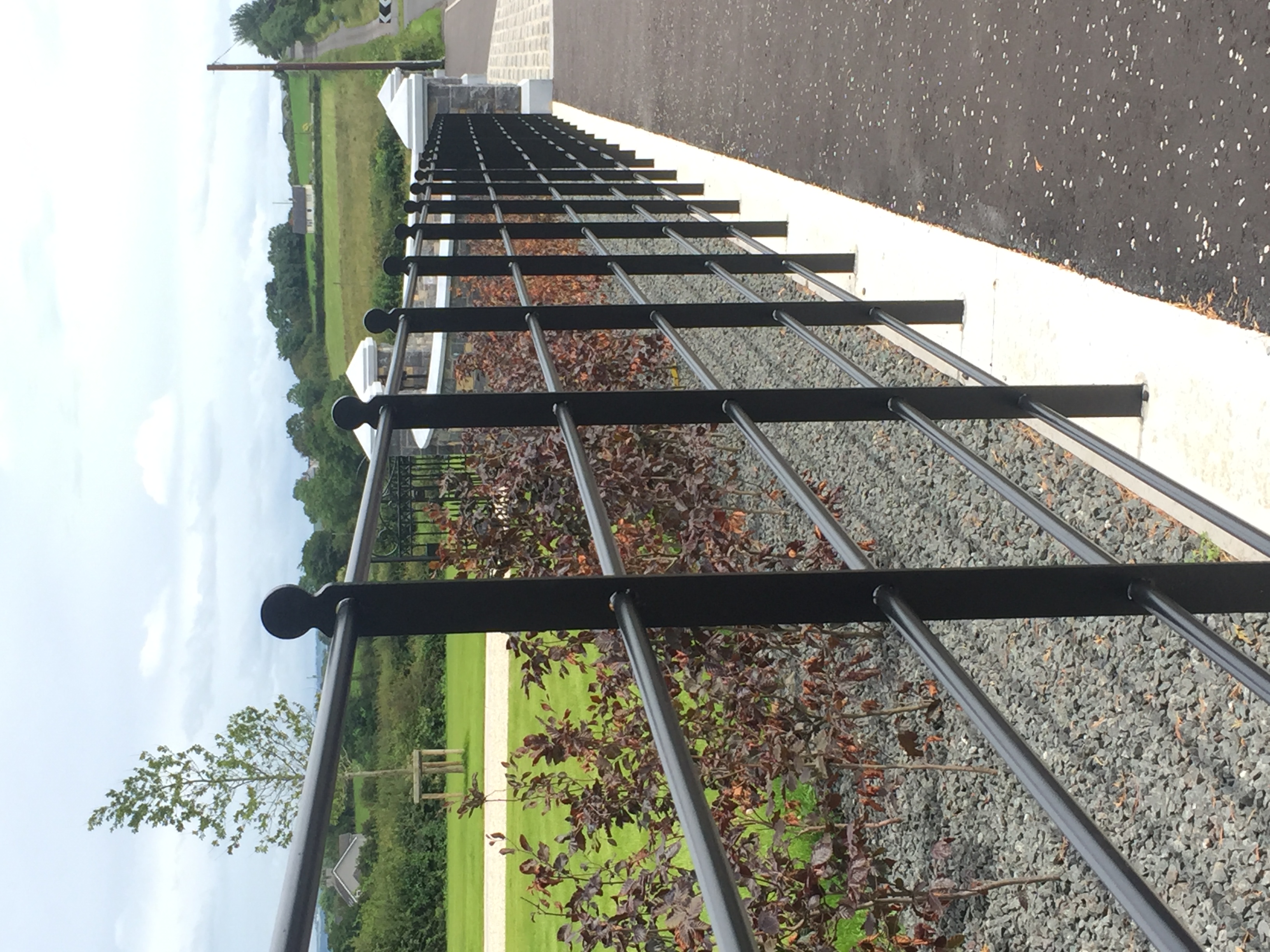 Estate-Style Black Steel Estate Railings