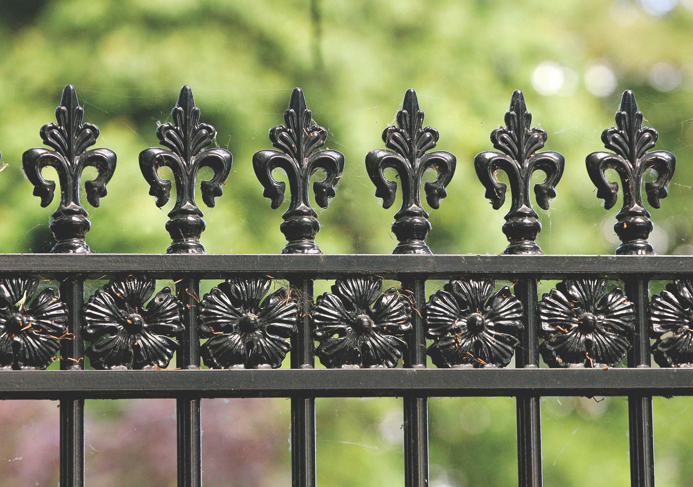 Ornate Fleur-de-Lis & Rosette Railing Details