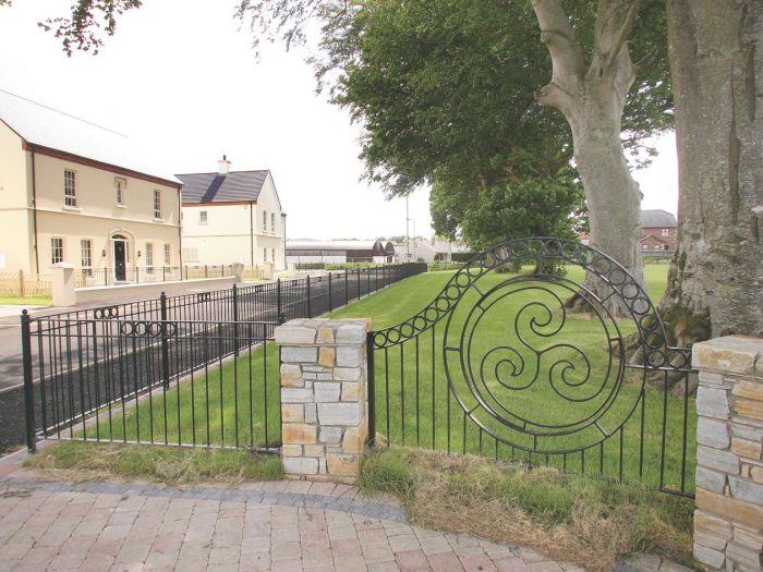 Bespoke Celtic Triskele Feature Railings
