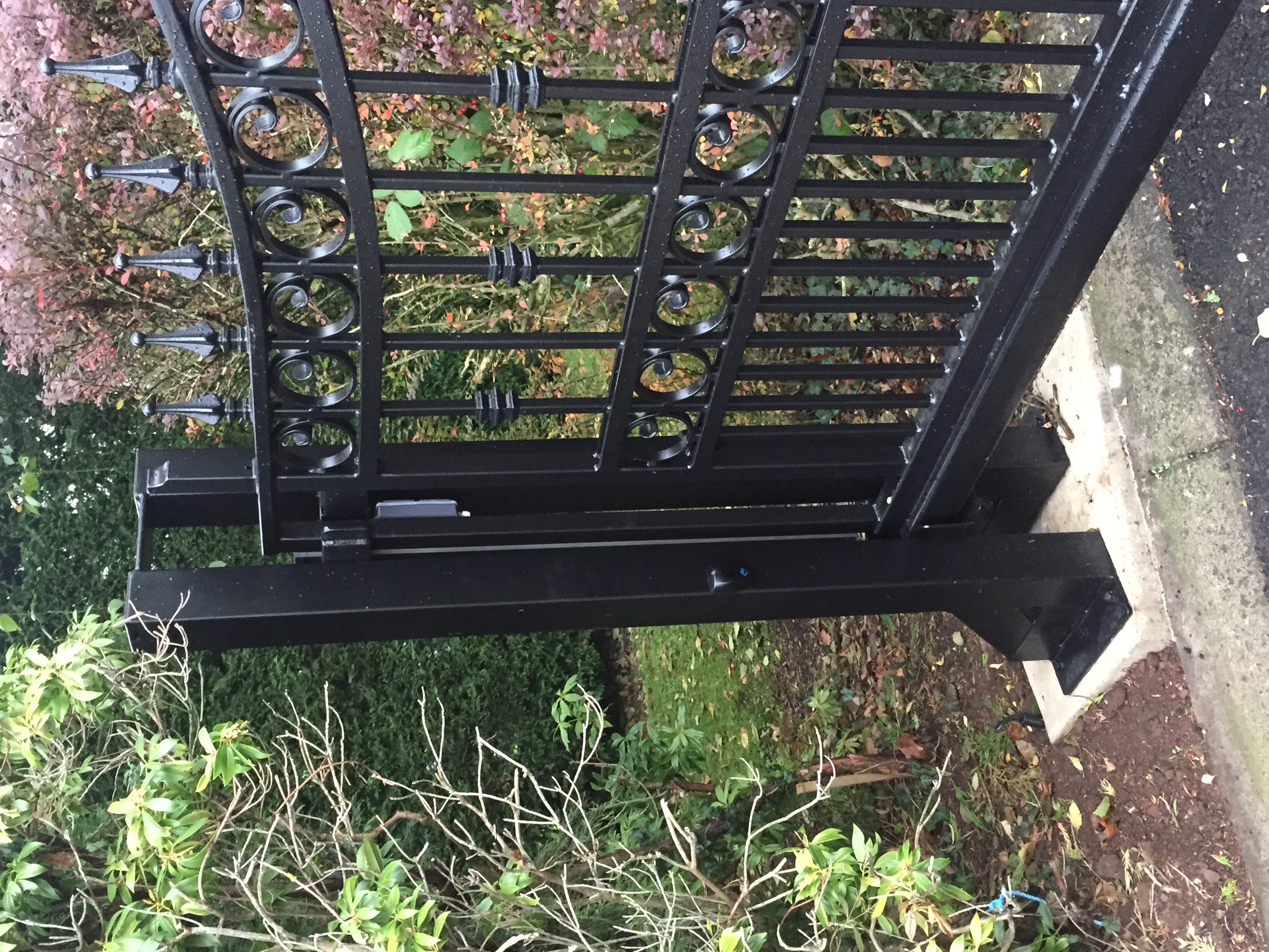 Wrought Iron Estate Gates with Heavy-Duty Support Posts