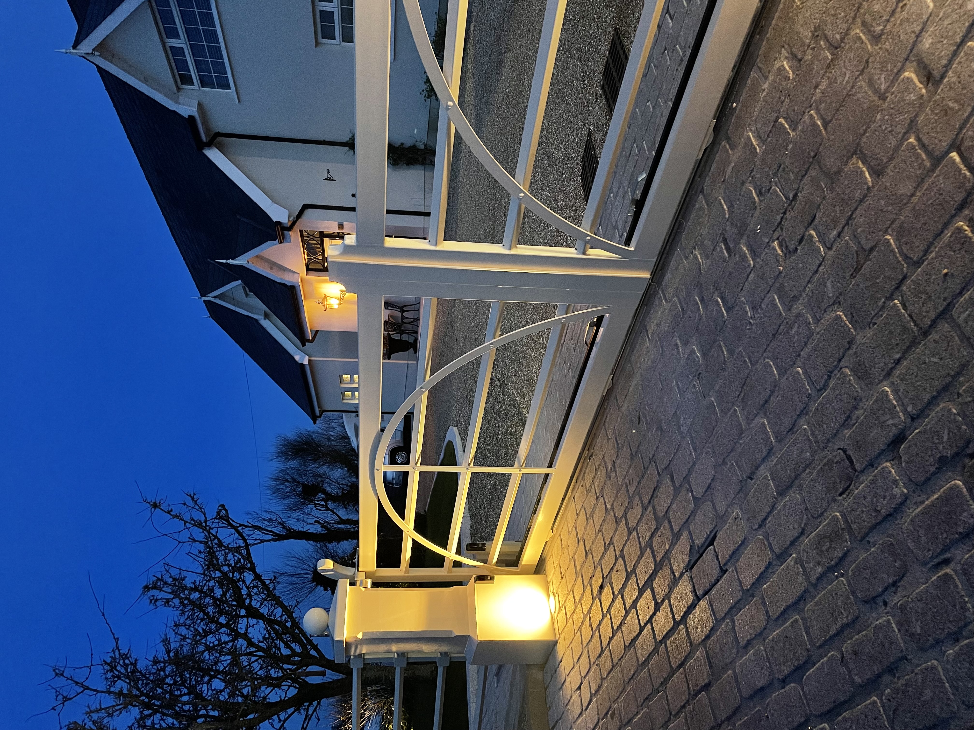 Modern Vertical Bar Perimeter Fencing