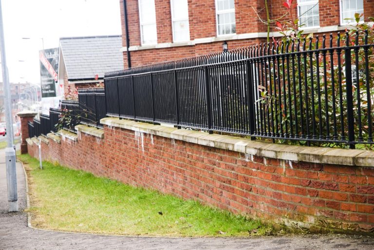 Stepped Perimeter Railings for Sloped Boundaries