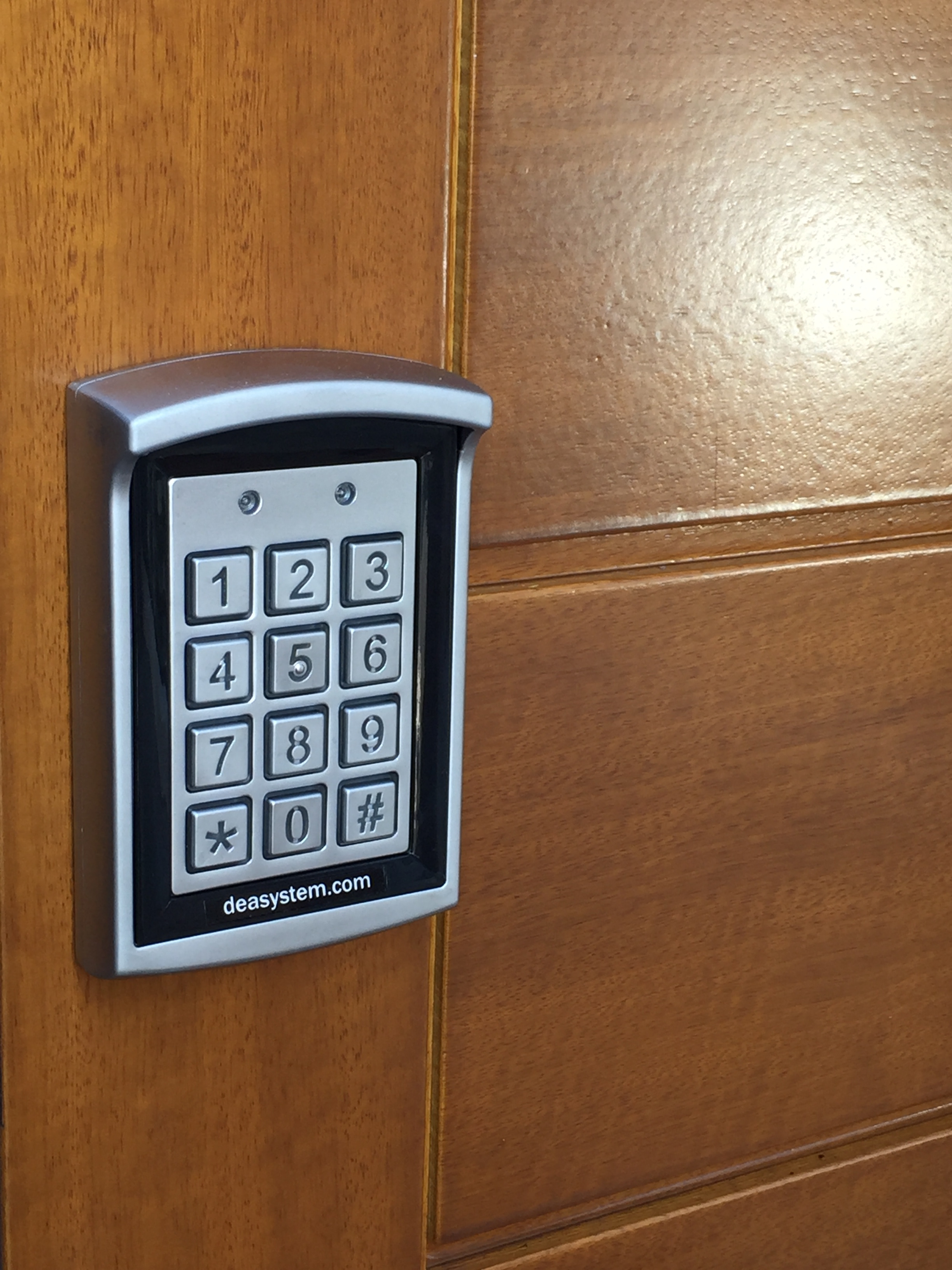 Timber Infill Gates with Integrated Security Access Control