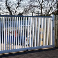 Large Sliding Supermarket Security Gates CaG-008-B Large Sliding Supermarket Security Gates