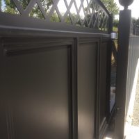 DG-012-B Black Modern Grey Aluminium & Composite Gates