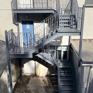 Fire Stairs for Residential Apartment