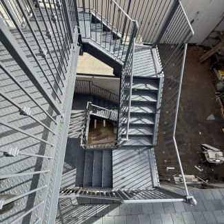 Residential Apartment Fire Stairs