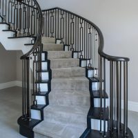 SoS-005-B Geometric Balustrade for Curved Concrete Staircase