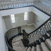 SoS-005-C Geometric Balustrade for Curved Concrete Staircase